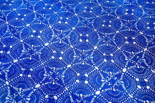 Image of beautiful dark blue background textile