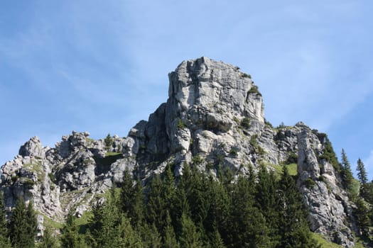 Rock formations in the Bavarian Alps - pure outdoor experience and pure adventure