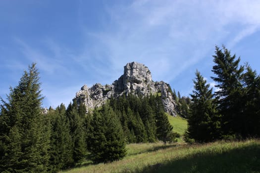 Rock formations in the Bavarian Alps - pure outdoor experience and pure adventure