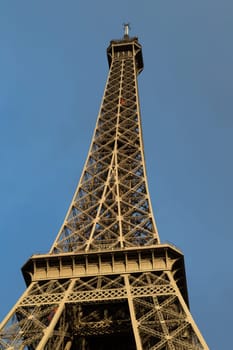 Eiffel Tower in Paris France seen from the Seine River