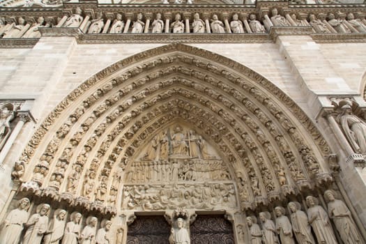 The Notre Dame Cathedral in Paris - France