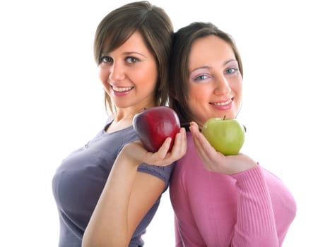 Females with apples