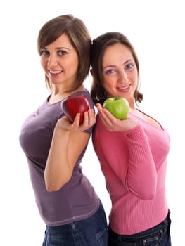 Females with apples