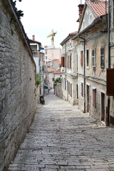 Alley in the old town of Pula in Croatia