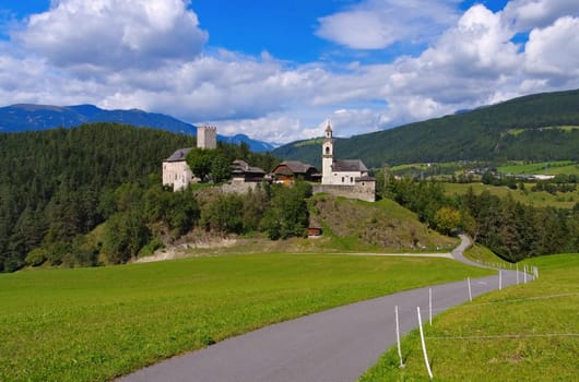Bruneck in South Tyrol,Lamprechtsburg Castle - Bruneck in alto Adige,the castle Lamprechtsburg