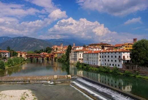 Bassano del Grappa Ponte Vecchio in northern Italy