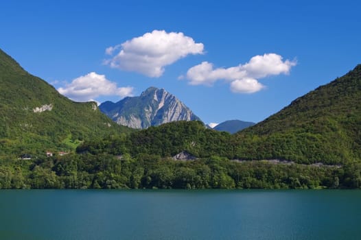 Lake Cavazzo in the Italian Alps - Lago di Cavazzo in italian Alps