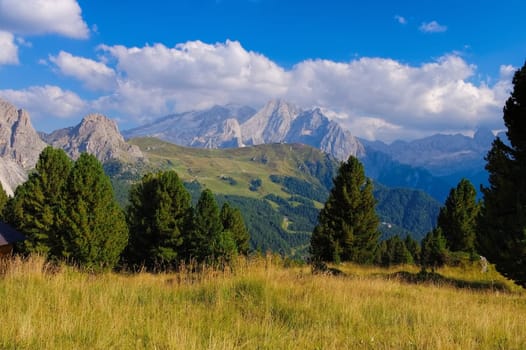 Marmolata in the Italian Dolomites - Marmolada mountain in italian Dolomites