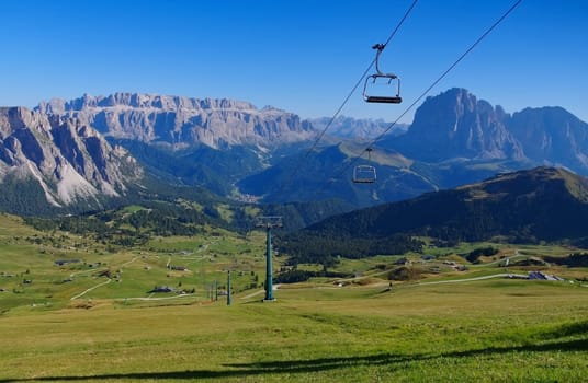 Sella Group in the Italian Dolomites - Sella group mountains in italian Dolomites