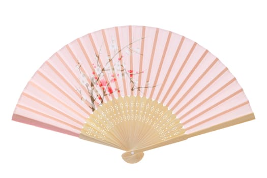 Chinese fan isolated on white background