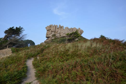 Hike on the customs trail in Brittany
