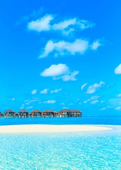 White tropical beach in Maldives