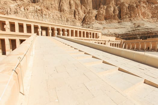 The temple of Hatshepsut near Luxor in Egypt