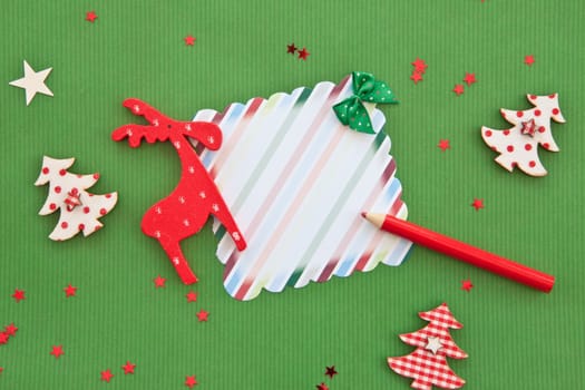 Colorful background for Christmas with decoration