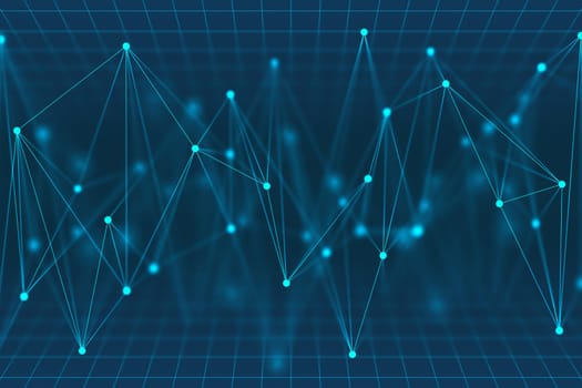 Abstract background with dots connected. Image concept of technology to use as background.