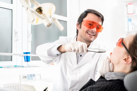 radiant dentist at bleaching