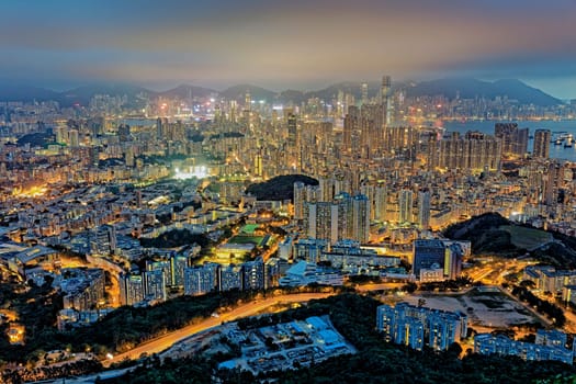 Hong Kong cityscape at night