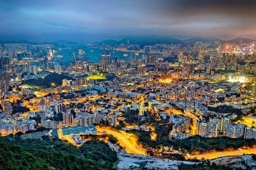 Hong Kong cityscape at night