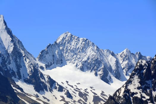 Image of beautiful landscape with Caucasus mountains