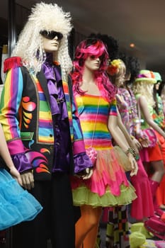 Mannequins with carnival clothing in Cologne
