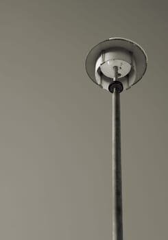 Street lamp from the GDR at the roadside