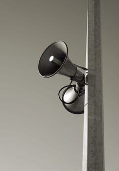 Loudspeaker on a mast