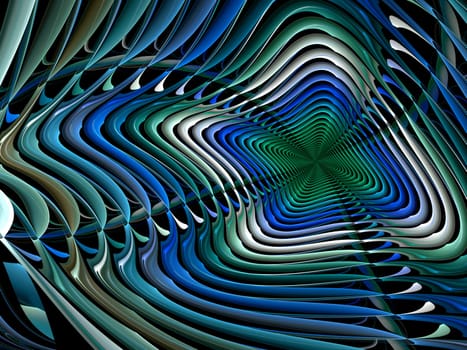 Abstract digitally generated colored image swirl for background