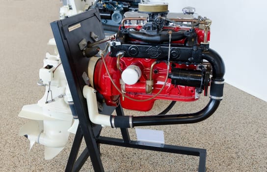 one inboard engine for one boat built in sweden