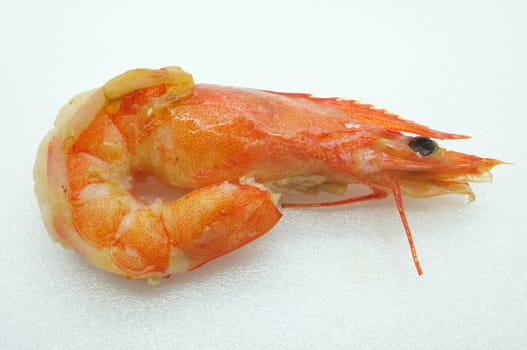 Cooked shrimp / prawn / seafood with head