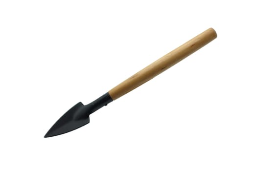 Shovel isolated on white background, collection of gardening tools