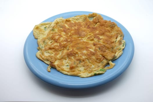 Omelet with vegetable and crab, thai and chinese style