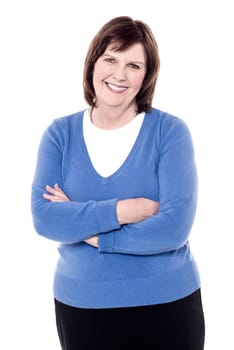 Woman posing to camera with crossed arms