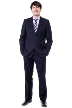 Full length picture of a successful businessman