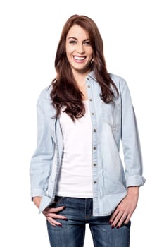Beautiful woman in casuals