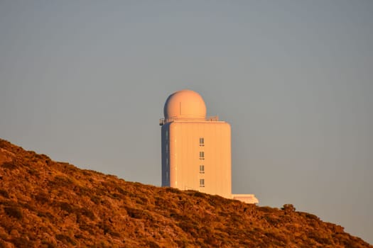 Telescopes of the Teide Astronomical Observatory in Tenerife, Spain.