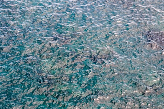 Blue Water Texture Pattern at Noon on the Atlantic Ocean