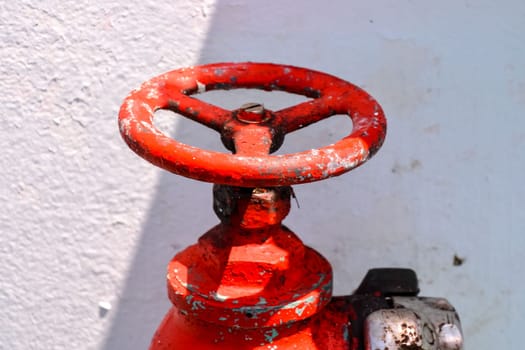 Picture of an Old Grunge Metal Water Faucet