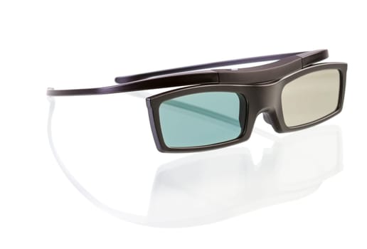 3d glasses isolated on white background