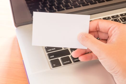 Simply freelance work table with laptop, stock photo