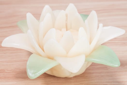 Close up of flower candle, stock photo