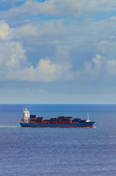 Container Ship in the Black Sea