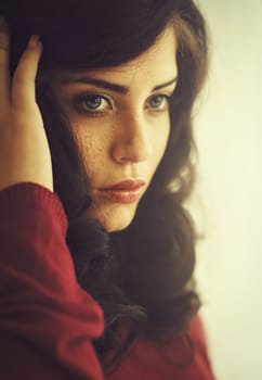 natural,pretty woman with sensual charisma