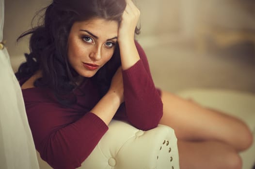 natural,pretty woman with sensual charisma