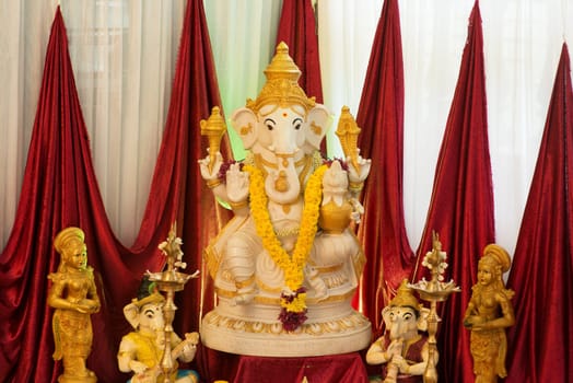 Ganesh idol. Ganesh is the Hindu elephant-headed God.