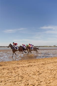 SANLUCAR DE BARRAMEDA, CADIZ, SPAIN - AUGUST 3