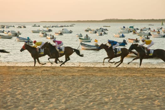 SANLUCAR DE BARRAMEDA, CADIZ, SPAIN - AUGUST 3