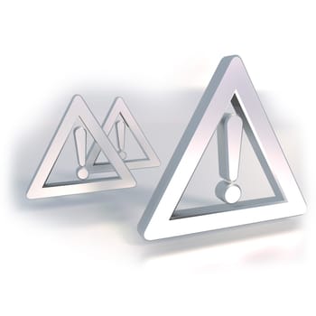 Three call signs made of sheet metal