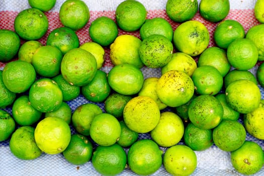Fresh lemon organic vegetable at farmer local market  in Luang Prabang, Laos