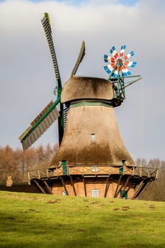 Hollingstedt windmill - windmill in the Schleswig-Holstein open-air museum in Molfsee near Kiel