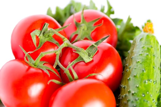 Photo of still life with fresh vegetables
